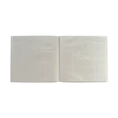 Portfólio 24 bolsos 20 folhas Branco Central Álbum - Central Acessórios