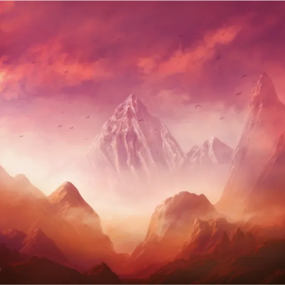 PlayMat John Avon: Windy Mountain (61cm x 35,5 cm) - Central Mats