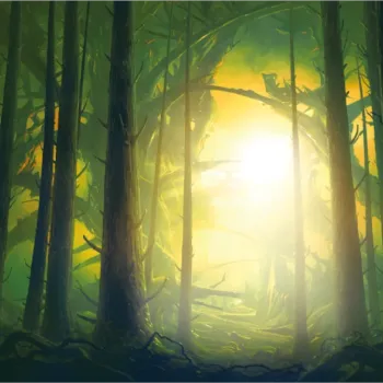 PlayMat John Avon: Lost Forest (61cm x 35,5 cm) - Central Mats