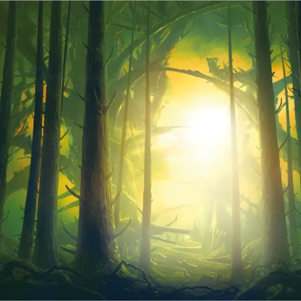 PlayMat John Avon: Lost Forest (61cm x 35,5 cm) - Central Mats