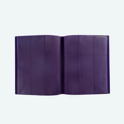 Portfólio 18 bolsos 20 folhas Roxo Central Álbum - Central Acessórios