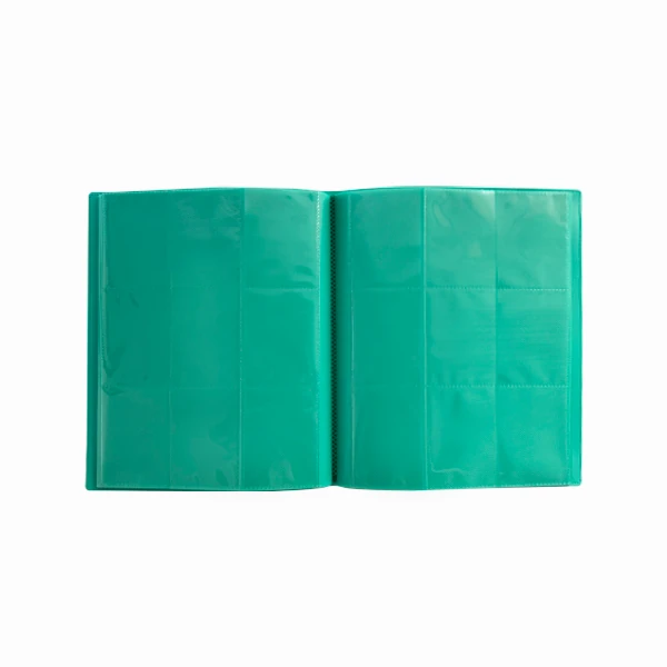 Portfólio 18 bolsos 20 folhas Menta Central Álbum - Central Acessórios Portfólio 18 bolsos 20 folhas Menta Central Álbum - Central Acessórios