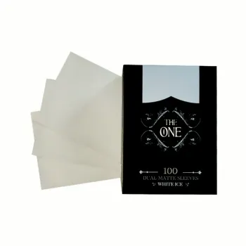 Protetor de Cartas 66mm x 91mm (Padrão) The One Branco Gelo c/ 100 - Central