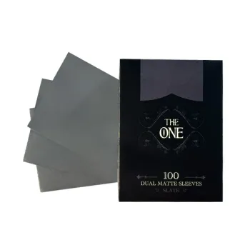 Protetor de Cartas 66mm x 91mm (Padrão) The One Ardósia c/ 100 - Central Protetor de Cartas 66mm x 91mm (Padrão) The One Ardósia c/ 100 - Central