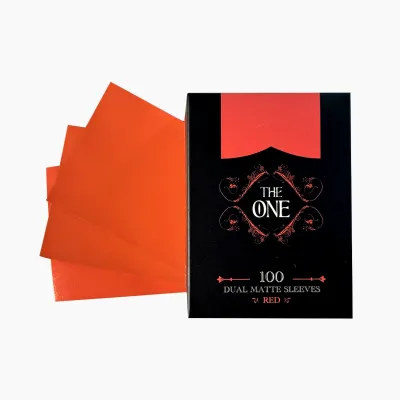 Protetor de Cartas 66mm x 91mm (Padrão) The One Vermelho c/ 100 - Central Protetor de Cartas 66mm x 91mm (Padrão) The One Vermelho c/ 100 - Central