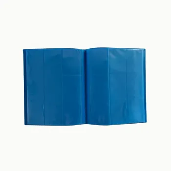 Portfólio 18 bolsos 20 folhas Azul Central Álbum - Central Distribuidora
