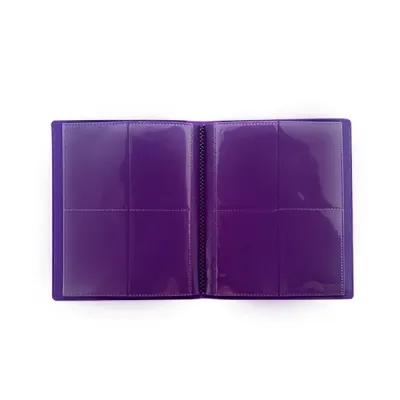 Portfólio 8 bolsos 20 folhas Roxo Central Álbum - Central Acessórios Portfólio 8 bolsos 20 folhas Roxo Central Álbum - Central Acessórios