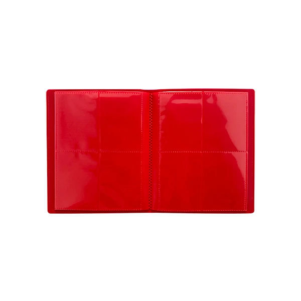 Portfólio 8 bolsos 20 folhas Vermelho Central Álbum - Central Acessórios