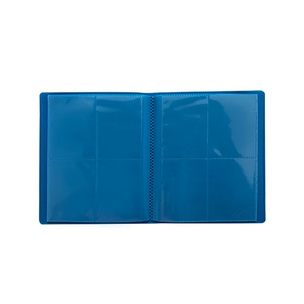 Portfólio 8 bolsos 20 folhas Azul Central Álbum - Central Acessórios