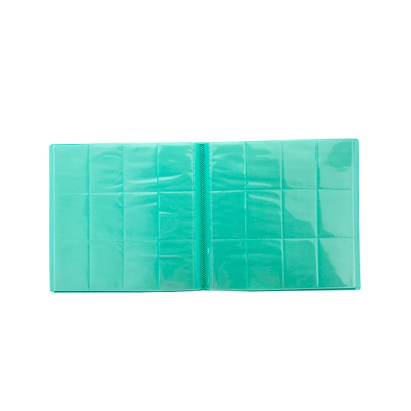 Portfólio 24 bolsos 20 folhas Menta Central Álbum - Central Acessórios