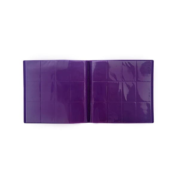 Portfólio 24 bolsos 20 folhas Roxo Central Álbum - Central Acessórios