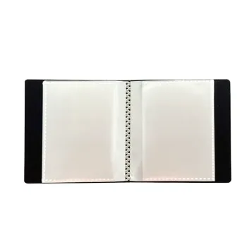 Portfólio 1 bolso 50 folhas Preto Pocket Álbum - Central Acessórios
