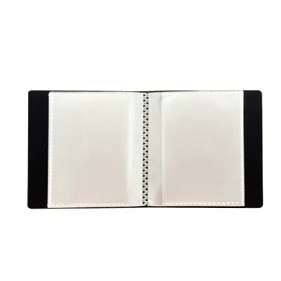 Portfólio 1 bolso 50 folhas Preto Pocket Álbum - Central Acessórios Portfólio 1 bolso 50 folhas Preto Pocket Álbum - Central Acessórios