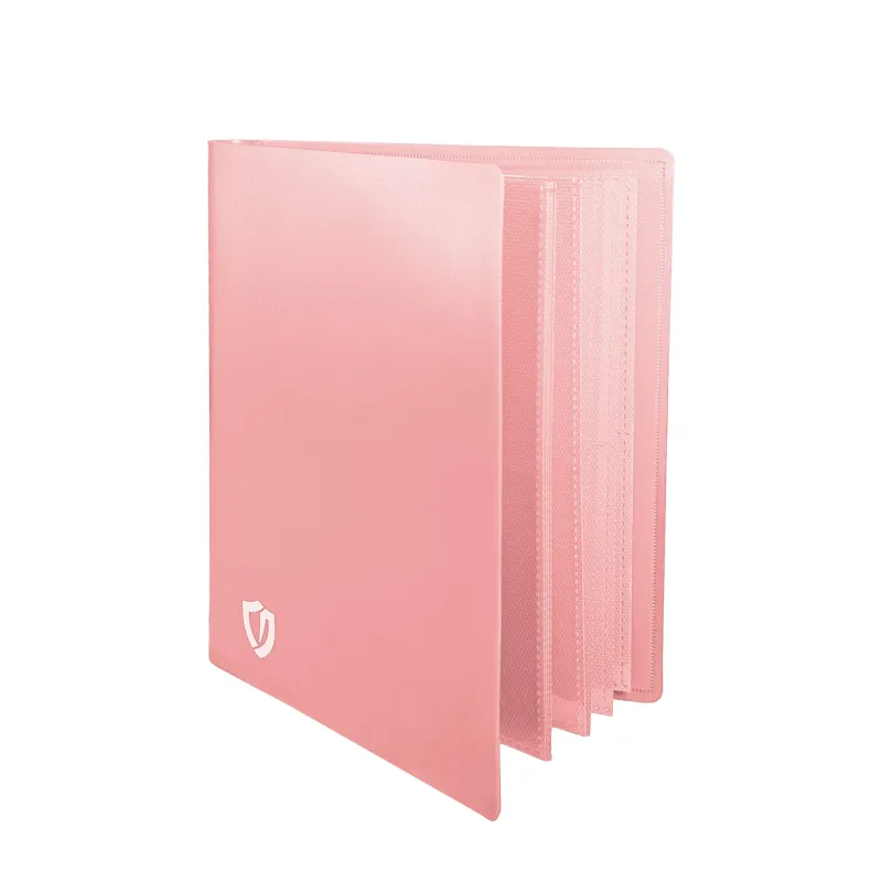 Portfólio 8 bolsos 20 folhas Rosé Central Álbum - Central Acessórios Portfólio 8 bolsos 20 folhas Rosé Central Álbum - Central Acessórios
