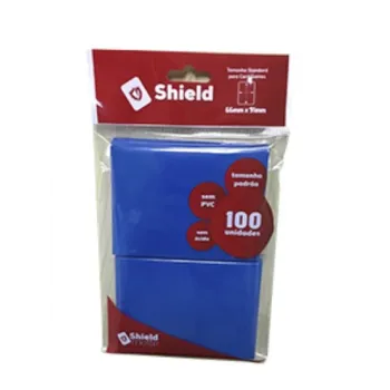 Protetor de Cartas 66mm x 91mm (Padrão) Azul c/ 100 - Central