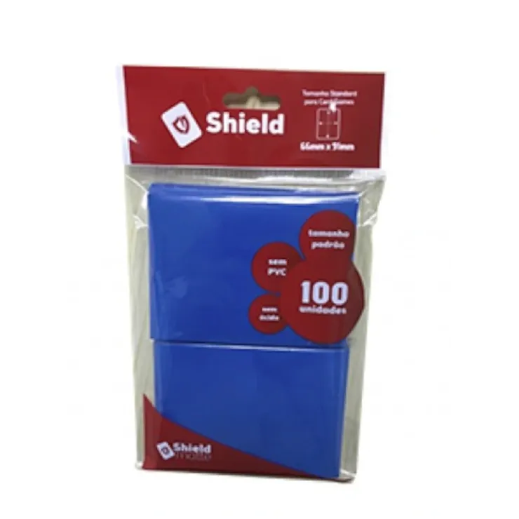 Protetor de Cartas 66mm x 91mm (Padrão) Azul c/ 100 - Central