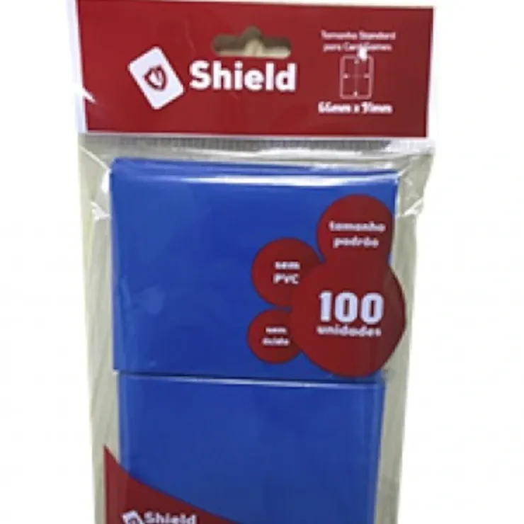 Protetor de Cartas 66mm x 91mm (Padrão) Azul c/ 100 - Central