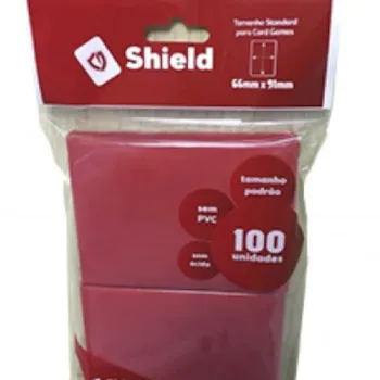 Protetor de Cartas 66mm x 91mm (Padrão) Vermelho c/ 100 - Central