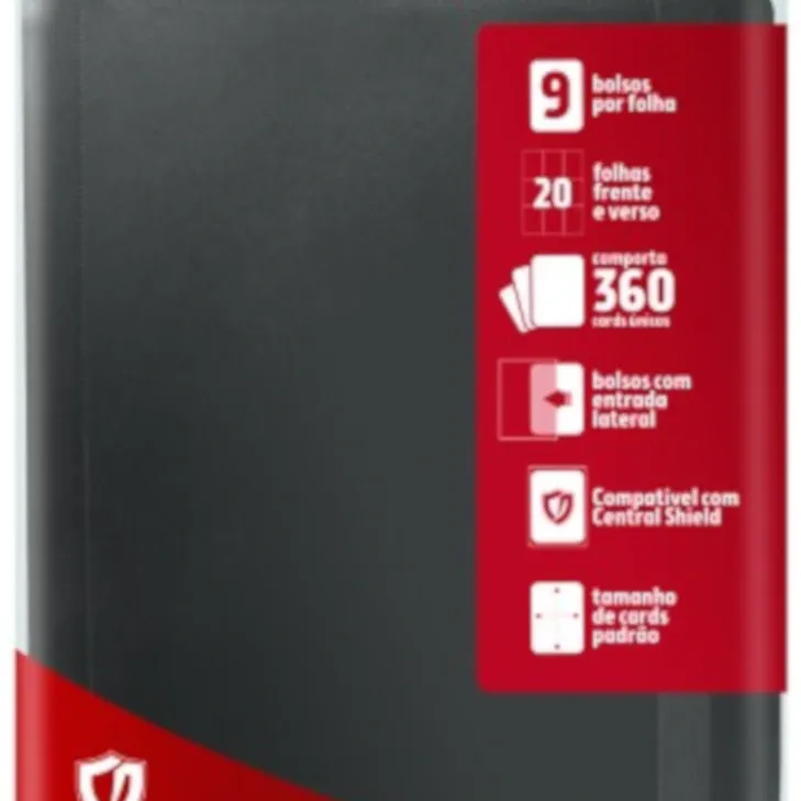 Portfólio 18 bolsos 20 folhas Azul Central Álbum - Central Distribuidora