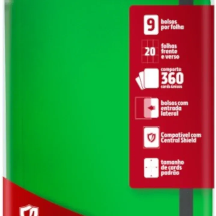 Portfólio 18 bolsos 20 folhas Azul Central Álbum - Central Distribuidora