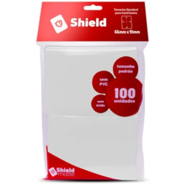 Protetor de Cartas 66mm x 91mm (Padrão) Branco c/ 100 - Central