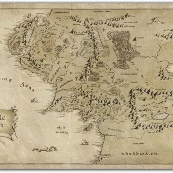 PlayMat Classics Edition: Mapa Terra Média (61cm x 35,5cm) - Central Mats PlayMat Classics Edition: Mapa Terra Média (61cm x 35,5cm) - Central Mats