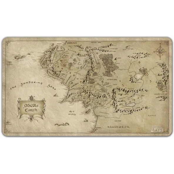 PlayMat Classics Edition: Mapa Terra Média (61cm x 35,5cm) - Central Mats