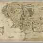 PlayMat Classics Edition: Mapa Terra Média (61cm x 35,5cm) - Central Mats
