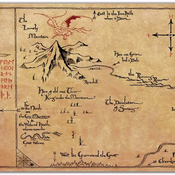PlayMat Classics Edition: Mapa do Thorin (61cm x 35,5cm) - Central Mats PlayMat Classics Edition: Mapa do Thorin (61cm x 35,5cm) - Central Mats