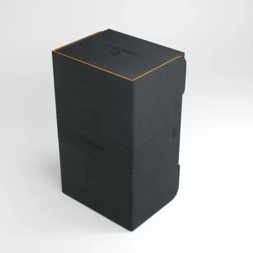 Deck Box Preta/Laranja p/ 200 cards - Stronghold 200+ XL Convertible - Gamegenic