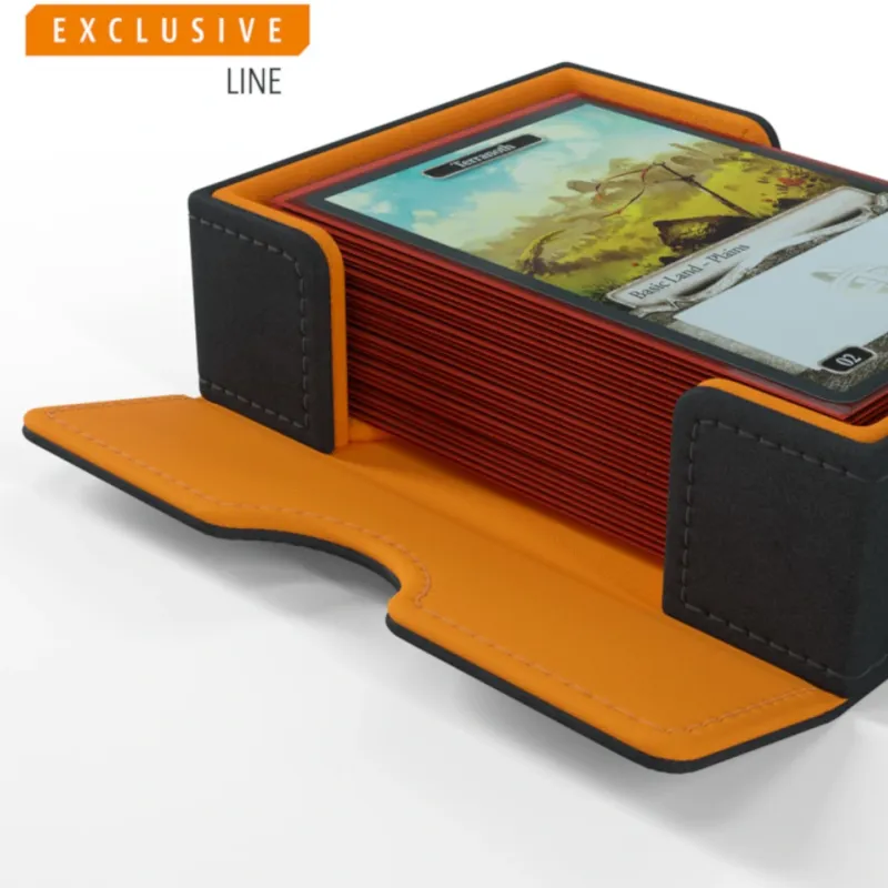 Deck Box Preta/Laranja p/ 400 cards - Lair 400+ Convertible - Gamegenic Deck Box Preta/Laranja p/ 400 cards - Lair 400+ Convertible - Gamegenic