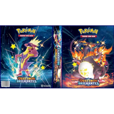 Álbum (Fichário) 3 Argolas Pokémon: EE Destinos Brilhantes
