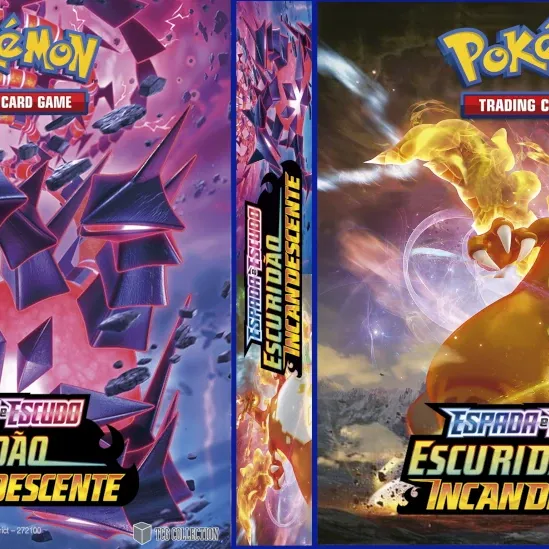 Álbum (Fichário) 3 Argolas Pokémon: EE Escuridão Incandescente