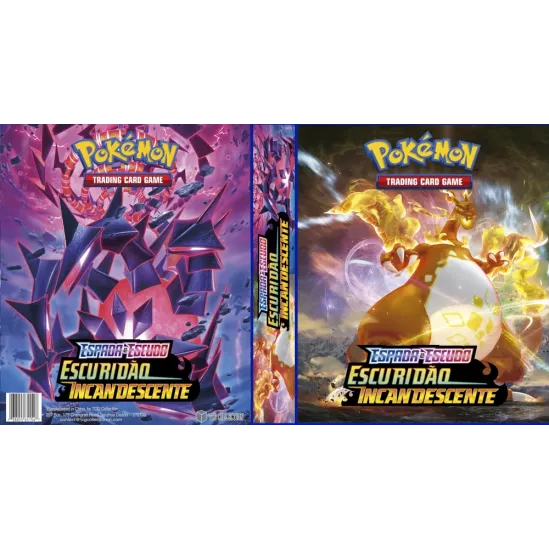Álbum (Fichário) 3 Argolas Pokémon: EE Escuridão Incandescente