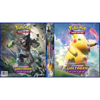 Álbum (Fichário) 3 Argolas Pokémon: EE Voltagem Vívida