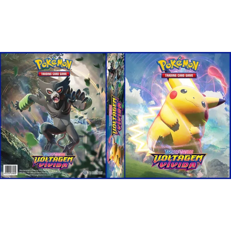 Álbum (Fichário) 3 Argolas Pokémon: EE Voltagem Vívida Álbum (Fichário) 3 Argolas Pokémon: EE Voltagem Vívida