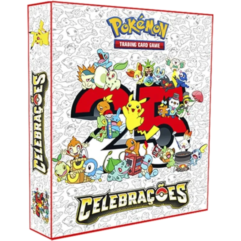 Álbum (Fichário) 3 Argolas Pokémon: Celebrações