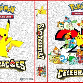 Álbum (Fichário) 3 Argolas Pokémon: Celebrações