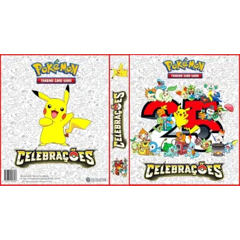 Álbum (Fichário) 3 Argolas Pokémon: Celebrações