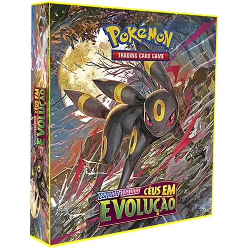 Álbum (Fichário) 3 Argolas Pokémon: EE Céus em Evolução