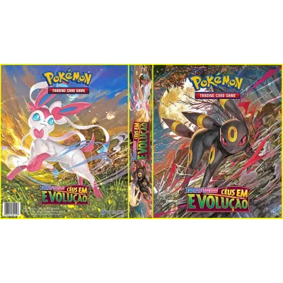 Álbum (Fichário) 3 Argolas Pokémon: EE Céus em Evolução