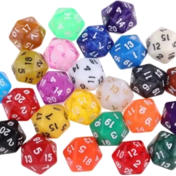 Dado 20 faces (D20) Sortido