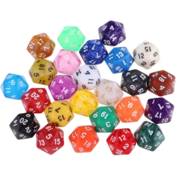 Dado 20 faces (D20) Sortido Dado 20 faces (D20) Sortido