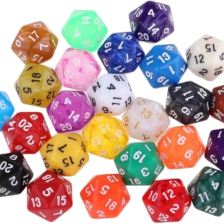 Dado 20 faces (D20) Sortido