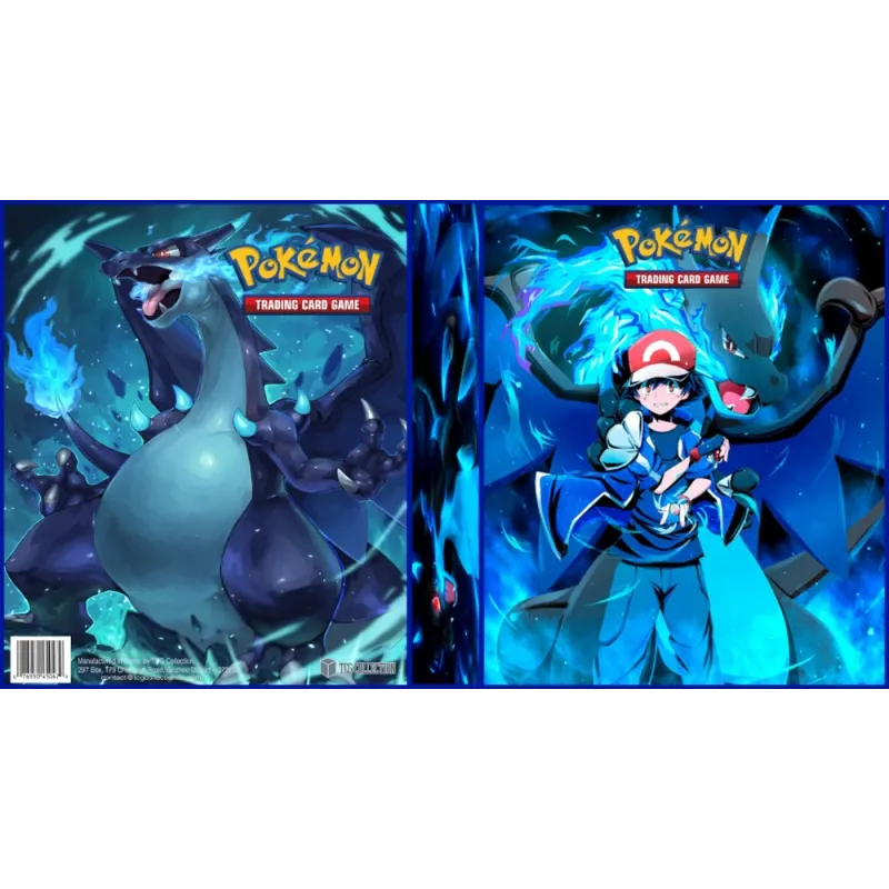 Álbum (Fichário) 3 Argolas Pokémon: Charizard X & Ash Álbum (Fichário) 3 Argolas Pokémon: Charizard X & Ash