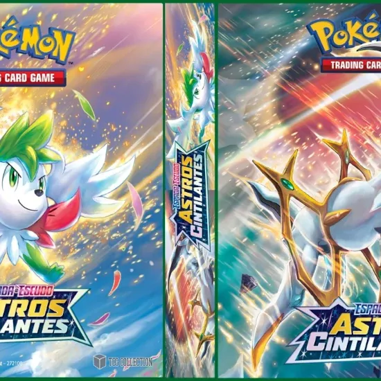 Álbum (Fichário) 3 Argolas Pokémon: EE Astros Cintilantes