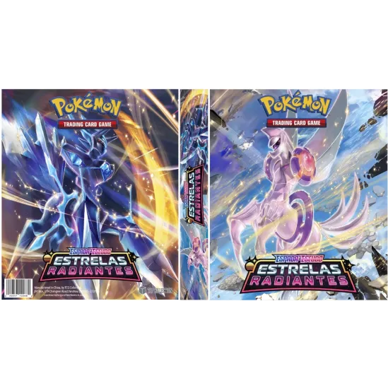 Álbum (Fichário) 4 Argolas Pokémon: EE Estrelas Radiantes