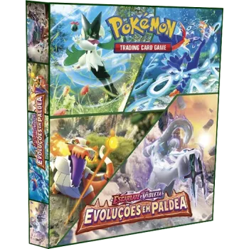 Álbum (Fichário) 3 Argolas Pokémon: EV Evoluções em Paldea