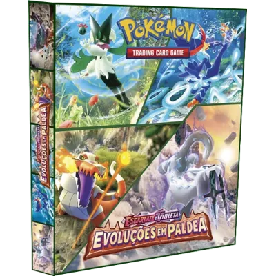 Álbum (Fichário) 3 Argolas Pokémon: EV Evoluções em Paldea