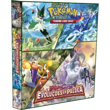 Álbum (Fichário) 3 Argolas Pokémon: EV Evoluções em Paldea